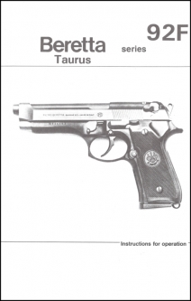 Beretta 92F Taurus, Pistol 9mm (white)